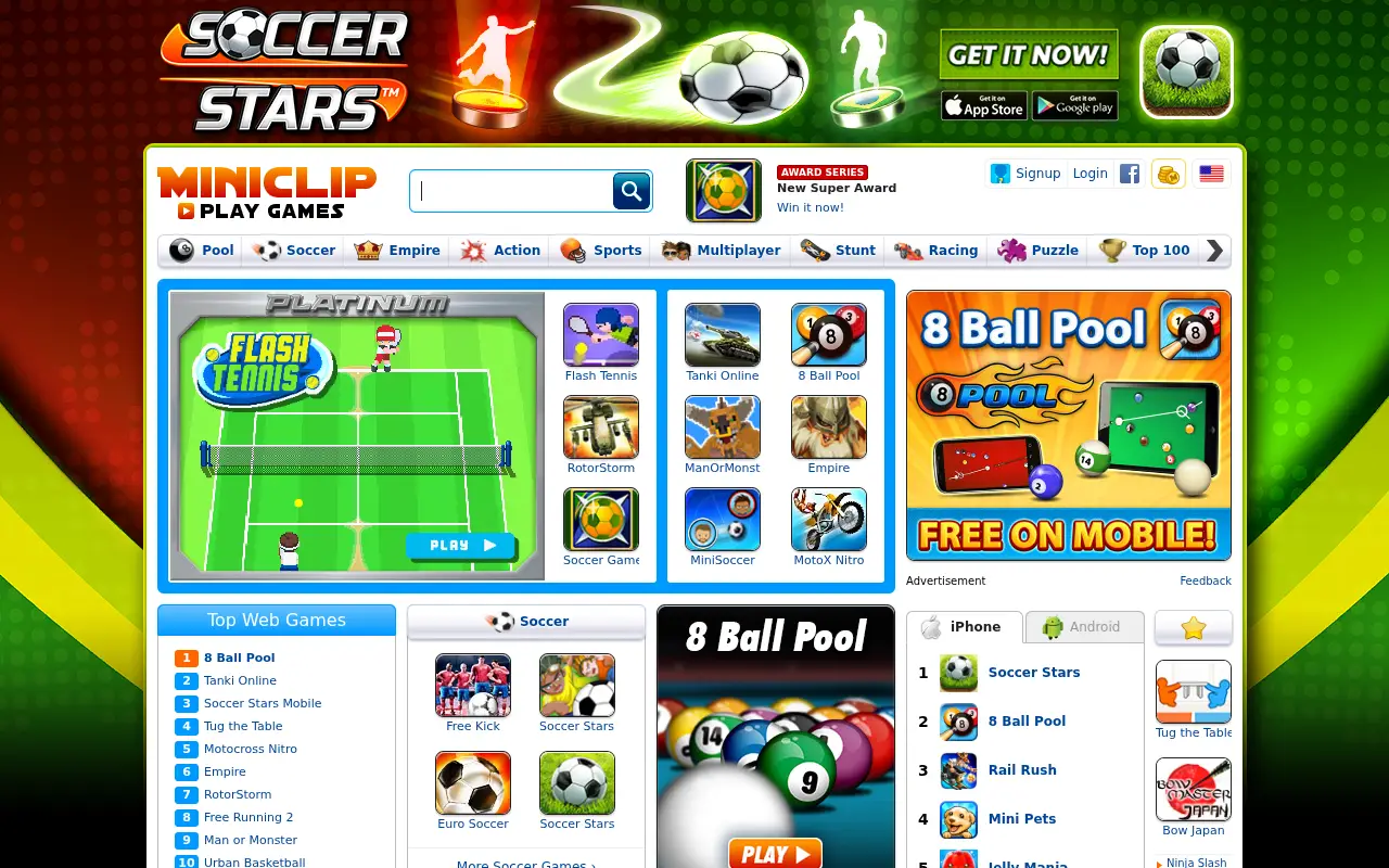 miniclip.com in 2014