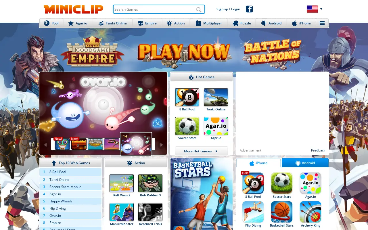 miniclip.com in 2017