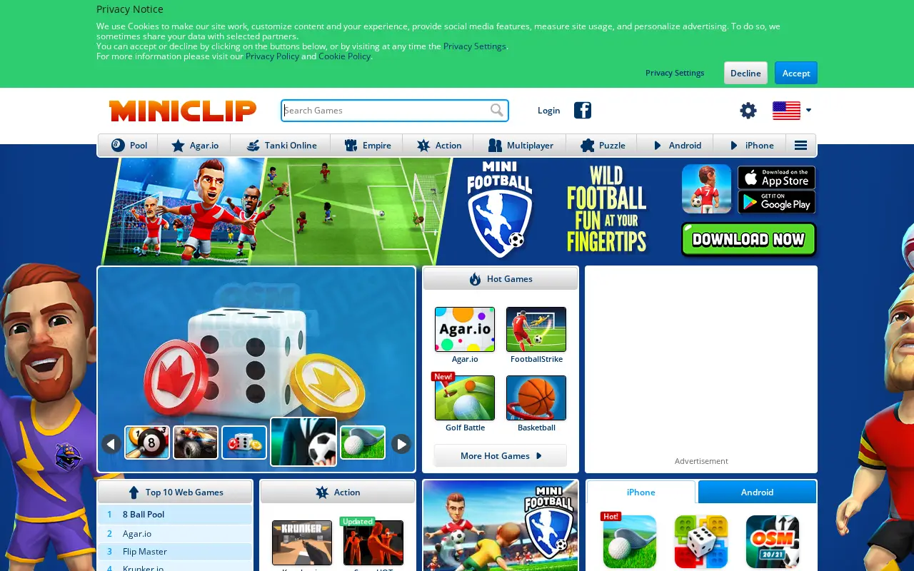 miniclip.com in 2021