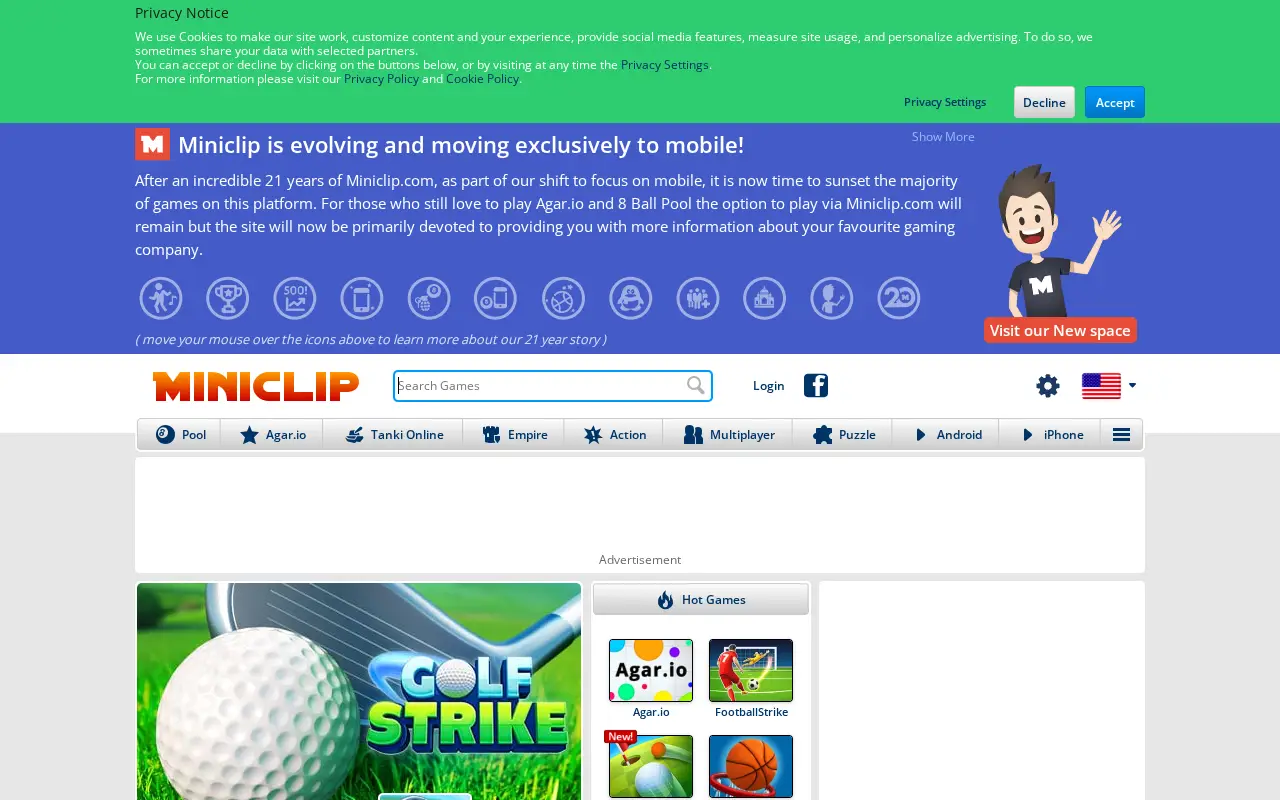 miniclip.com in 2022
