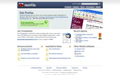 mozilla.org in 2005