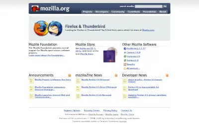 mozilla.org in 2009