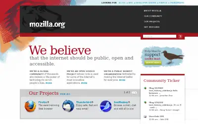 mozilla.org in 2010