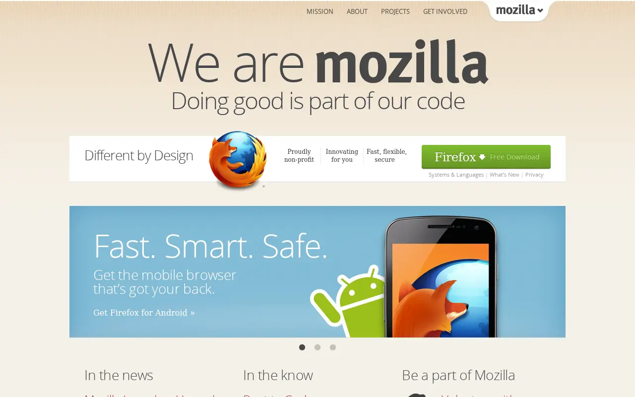 mozilla.org in 2012
