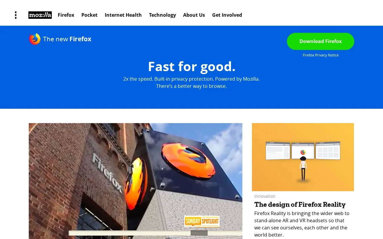 mozilla.org in 2018