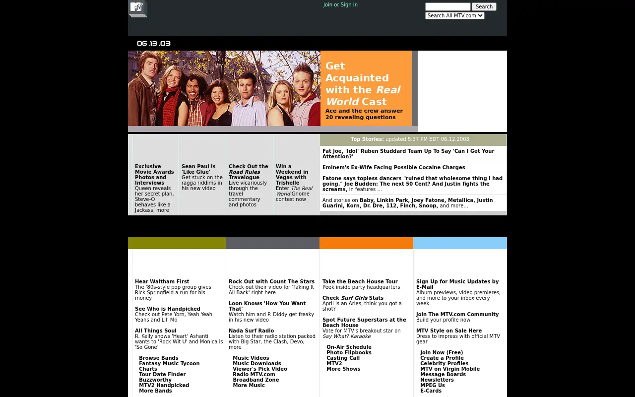 mtv.com on June 13, 2003