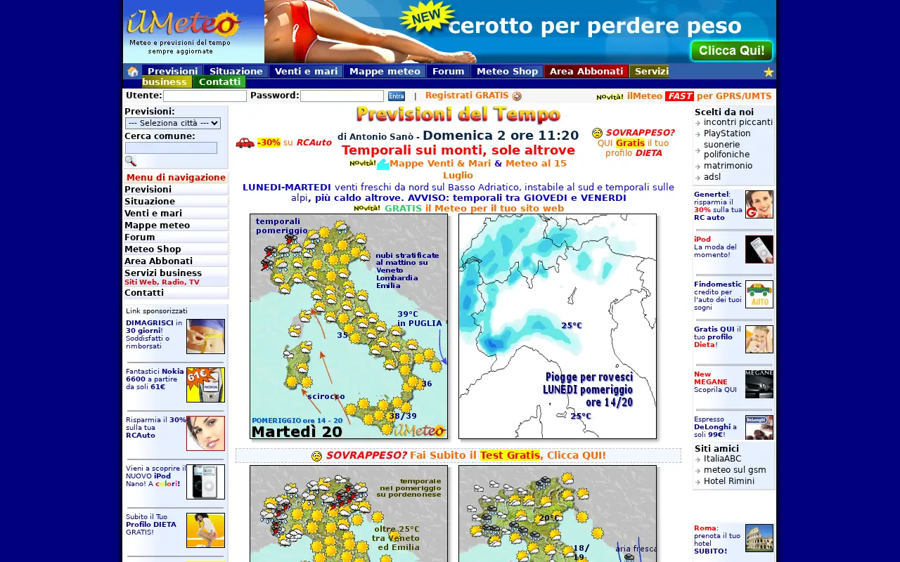 ilmeteo.it in 2006