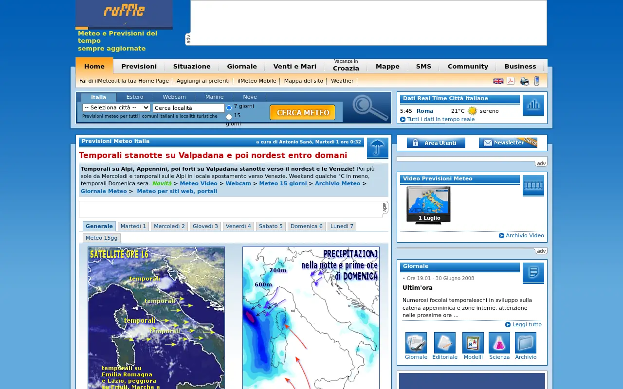 ilmeteo.it in 2008