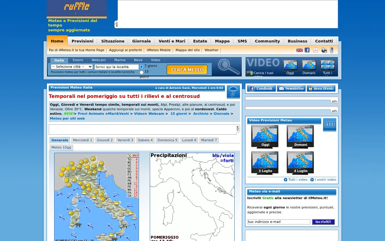 ilmeteo.it in 2009