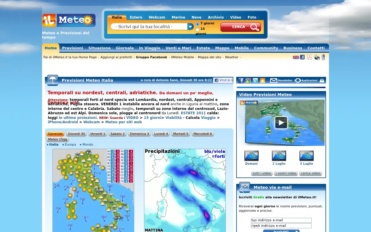 ilmeteo.it in 2011