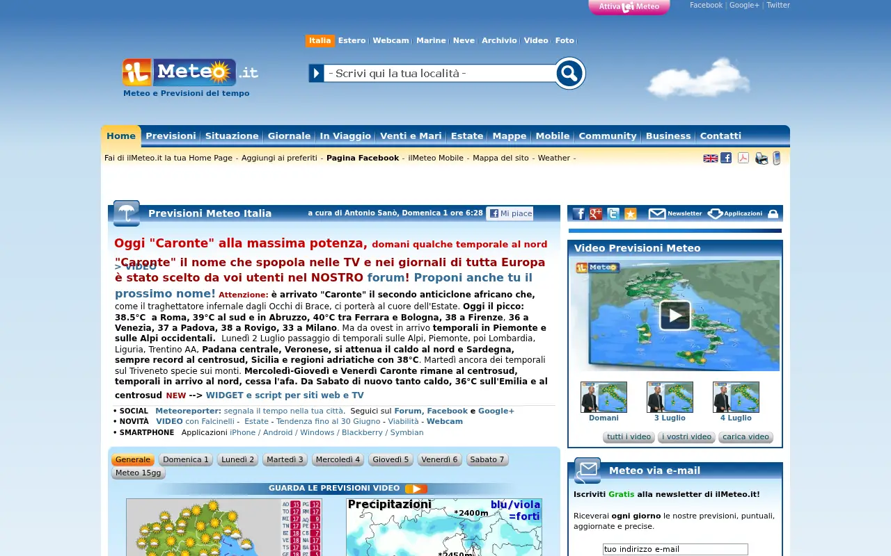 ilmeteo.it in 2012
