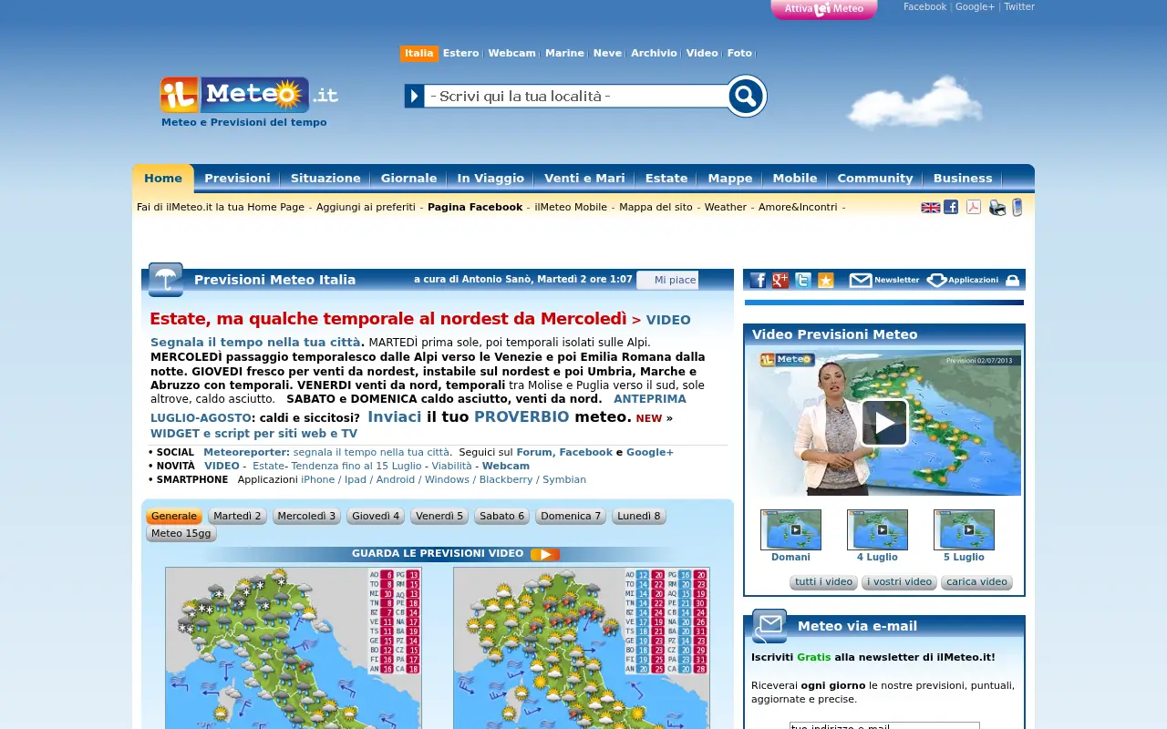 ilmeteo.it in 2013