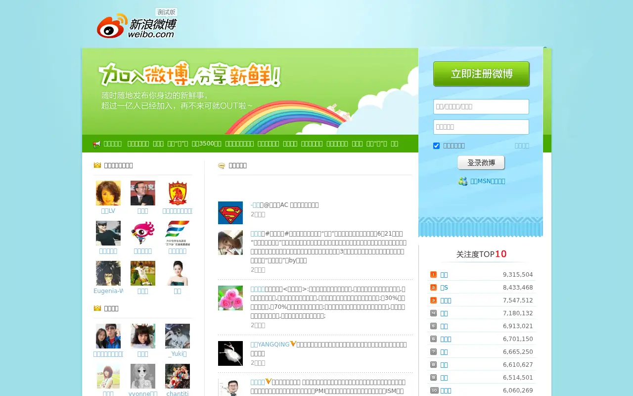 weibo.com in 2011