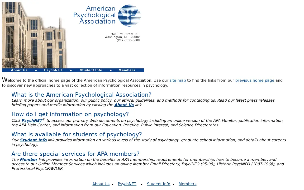 apa.org in 1997