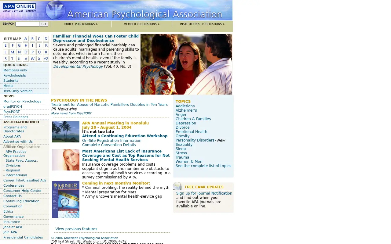 apa.org in 2004