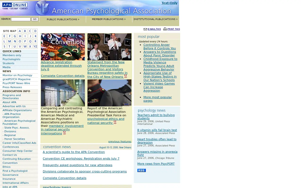 apa.org in 2006