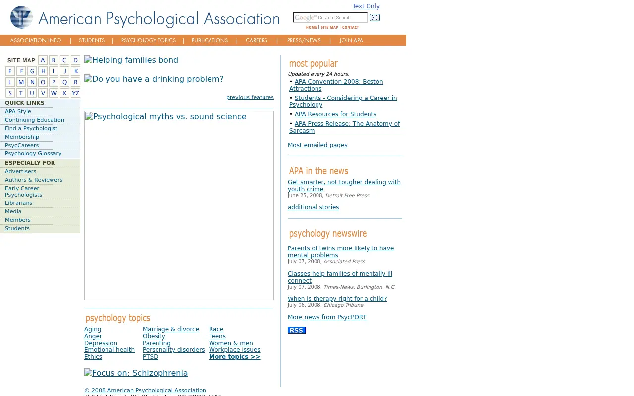apa.org in 2008