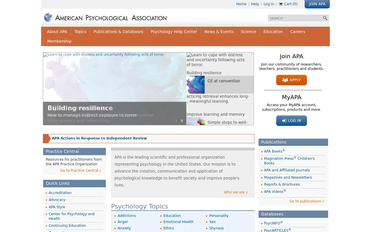 apa.org in 2016