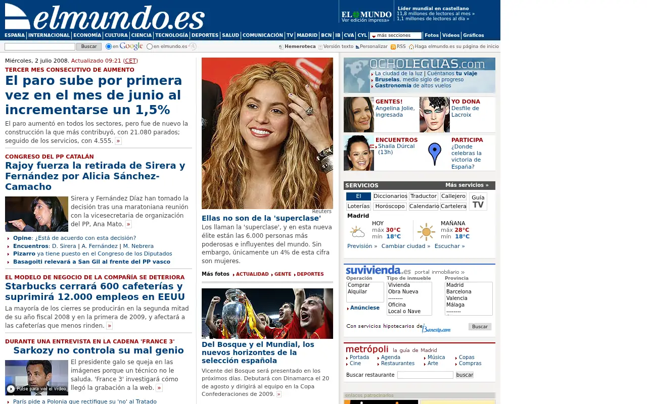 elmundo.es in 2008