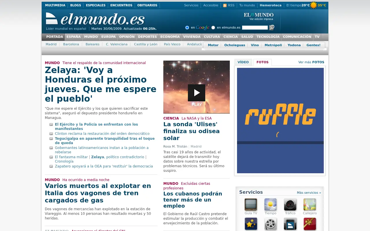 elmundo.es in 2009