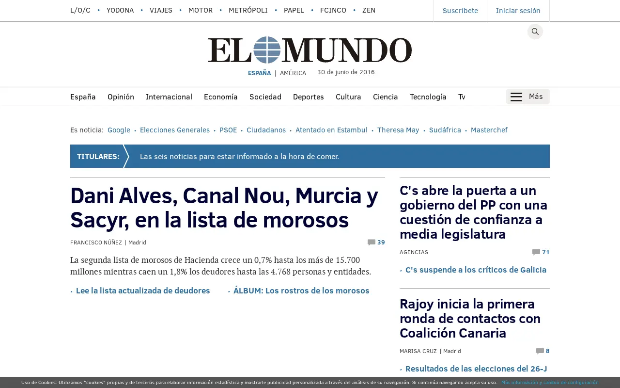 elmundo.es in 2016