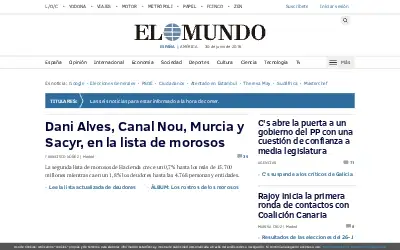 elmundo.es in 2016