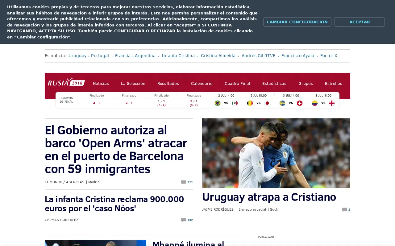 elmundo.es in 2018