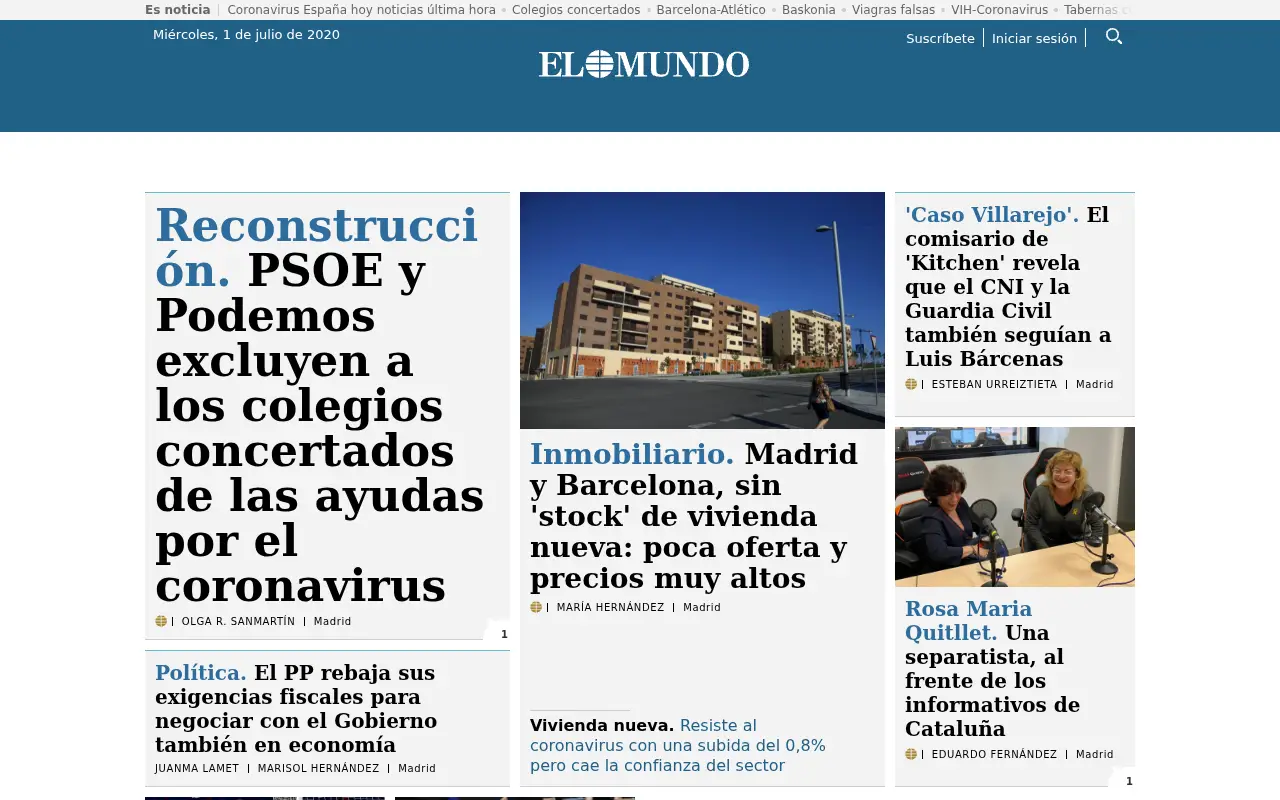 elmundo.es in 2020