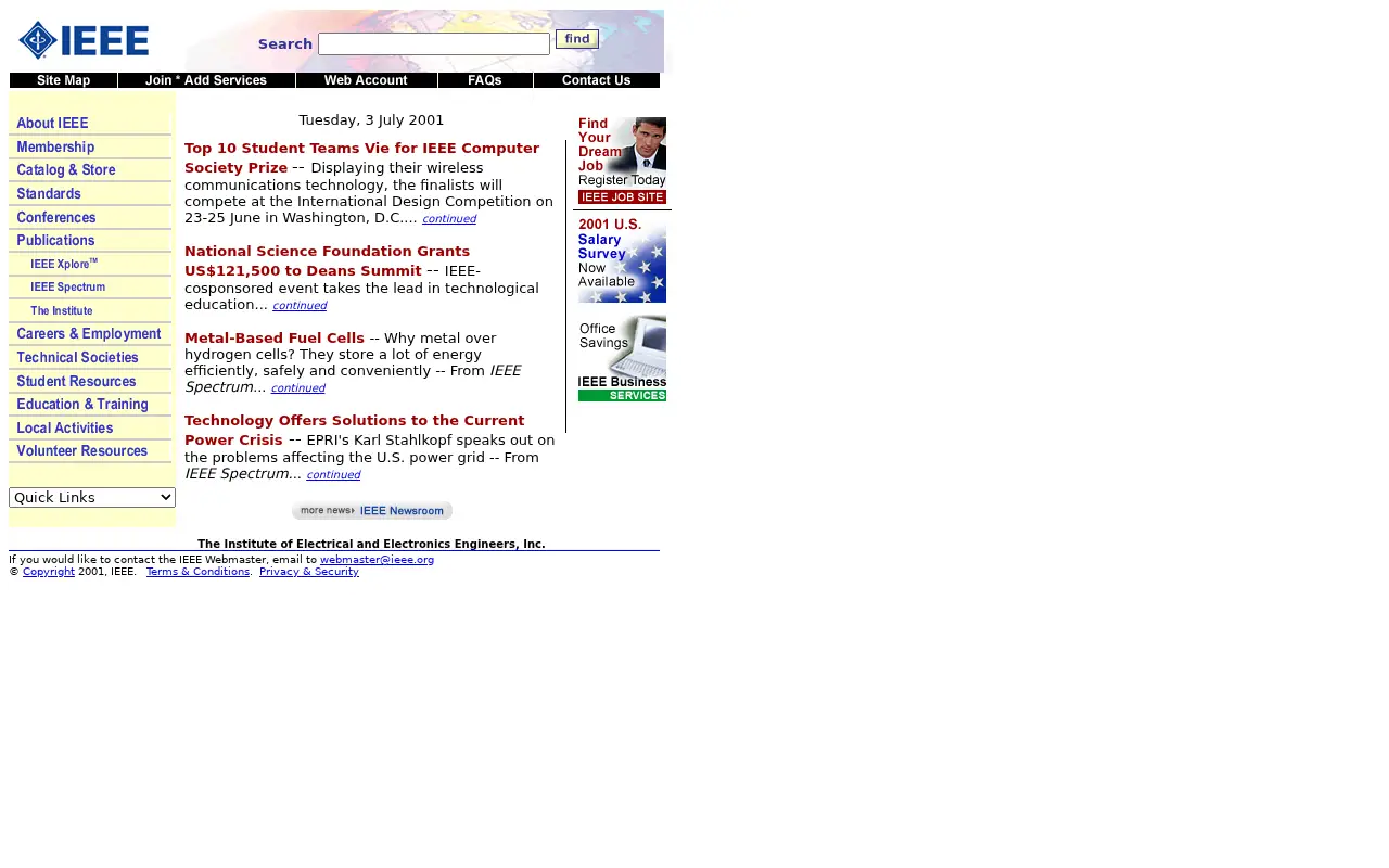 ieee.org in 2001