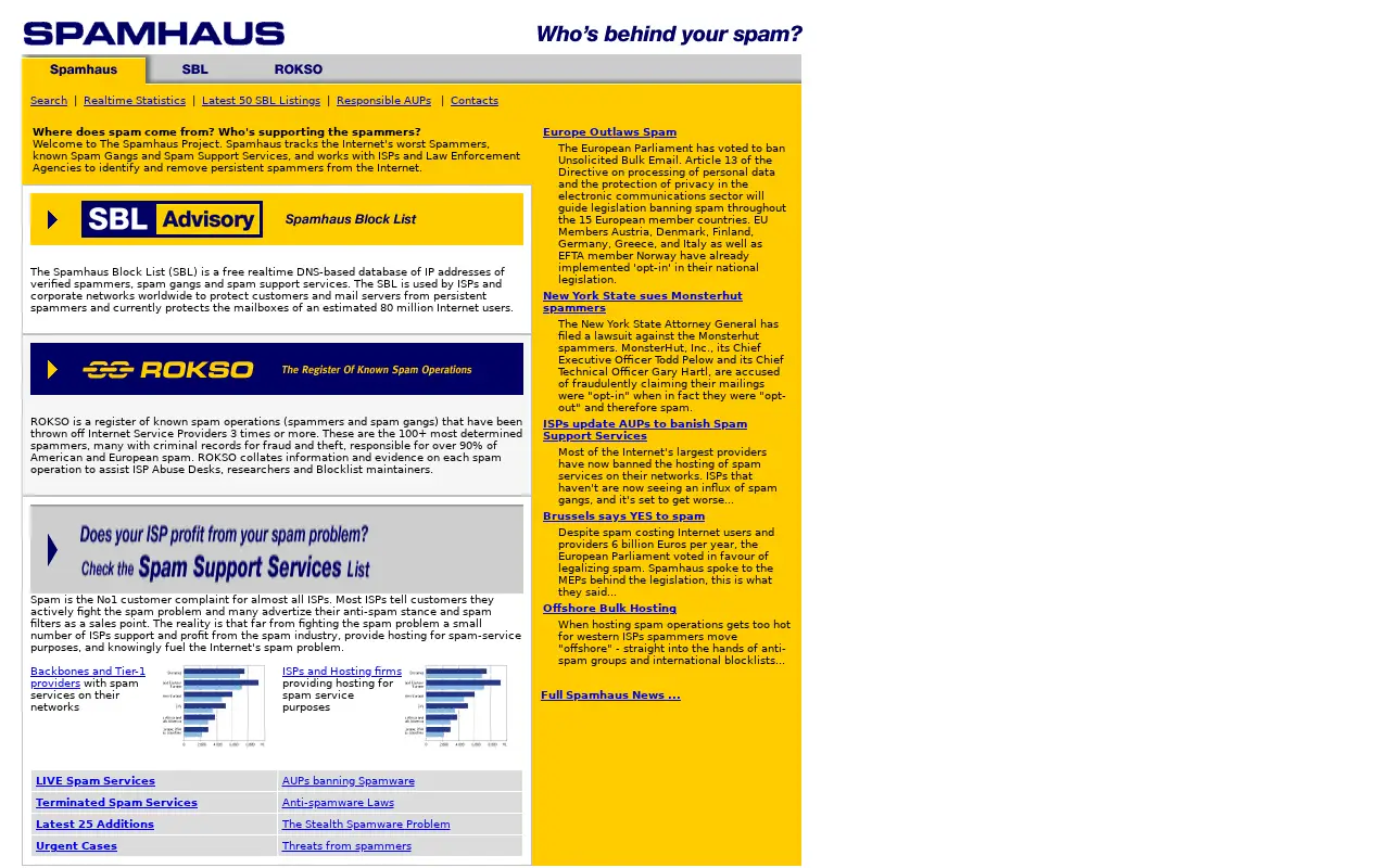 spamhaus.org in 2002