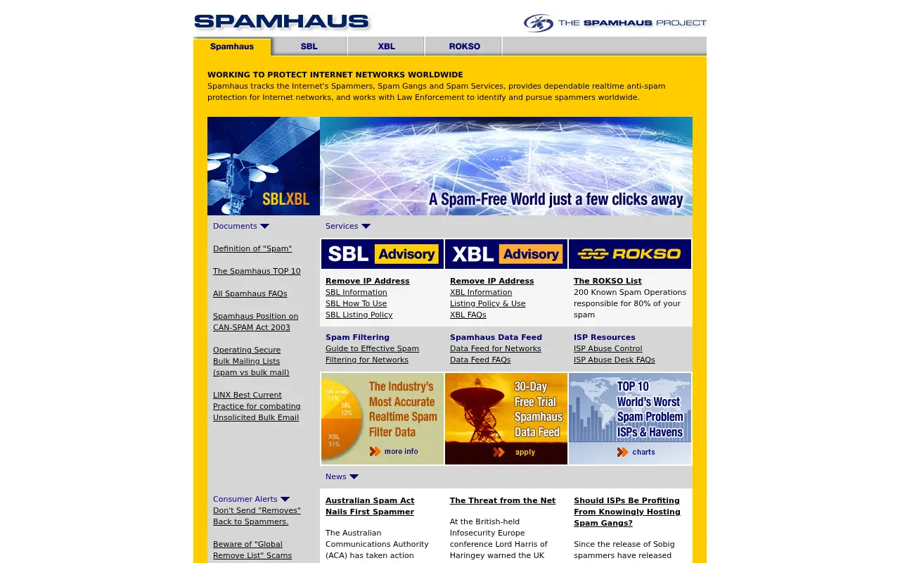 spamhaus.org in 2006
