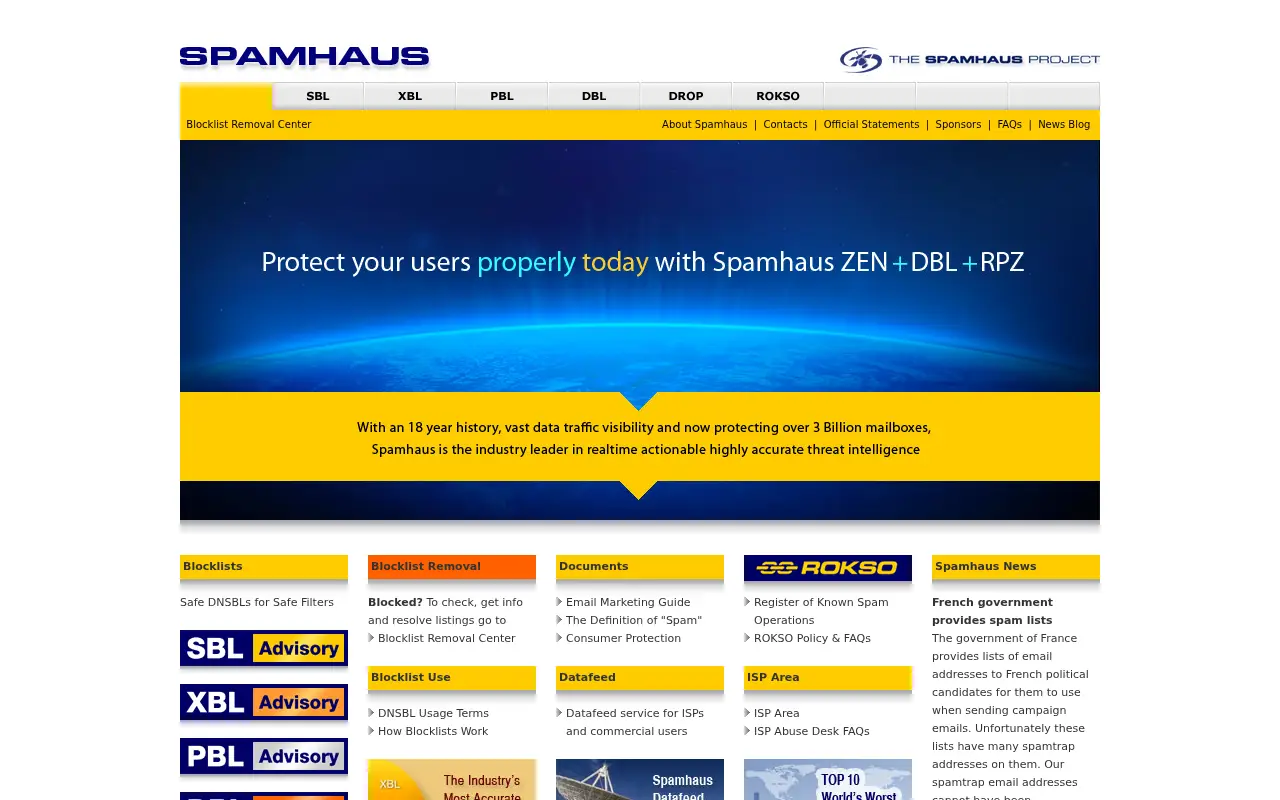 spamhaus.org in 2017