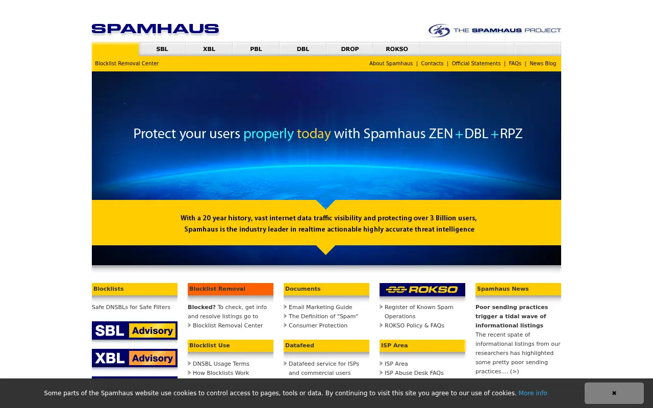 spamhaus.org in 2023