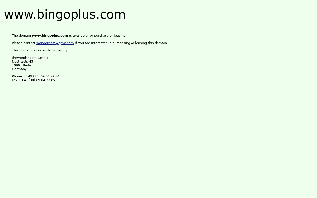 bingoplus.com in 2003