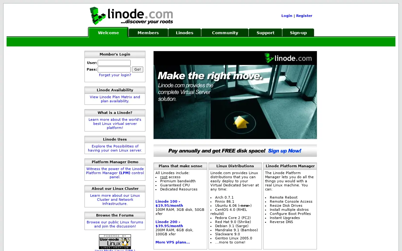 linode.com in 2006