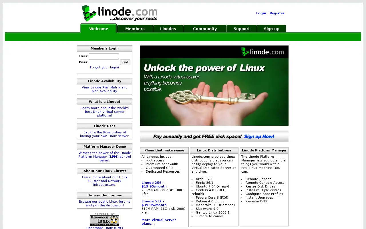 linode.com in 2007
