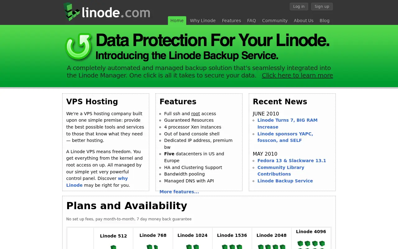 linode.com in 2010