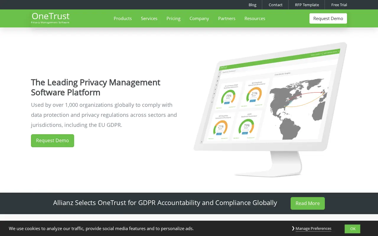 onetrust.com in 2017