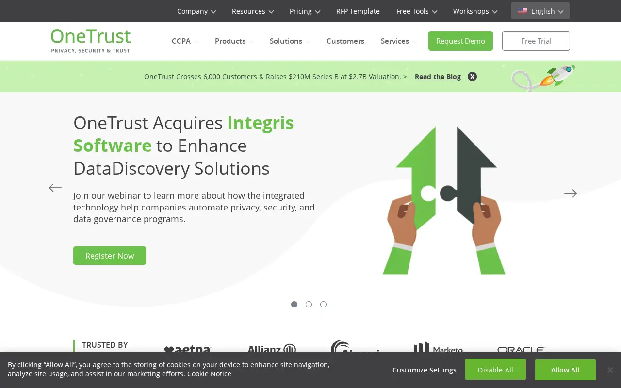 onetrust.com in 2020