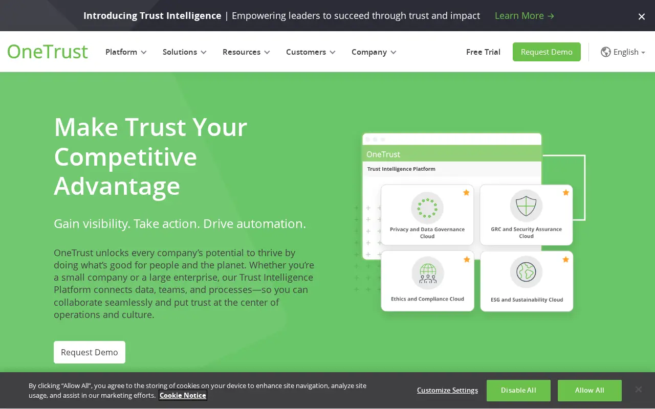 onetrust.com in 2022