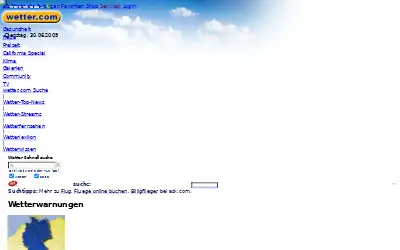 wetter.com in 2009