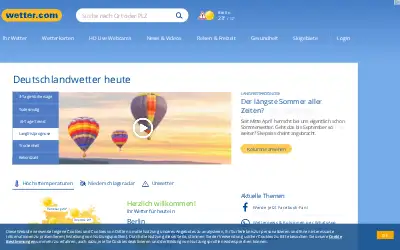 wetter.com in 2018