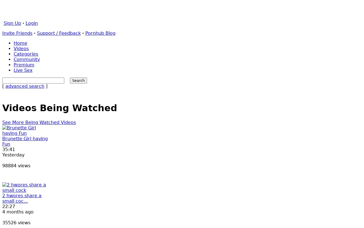 pornhub.com in 2008
