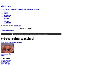 pornhub.com in 2009