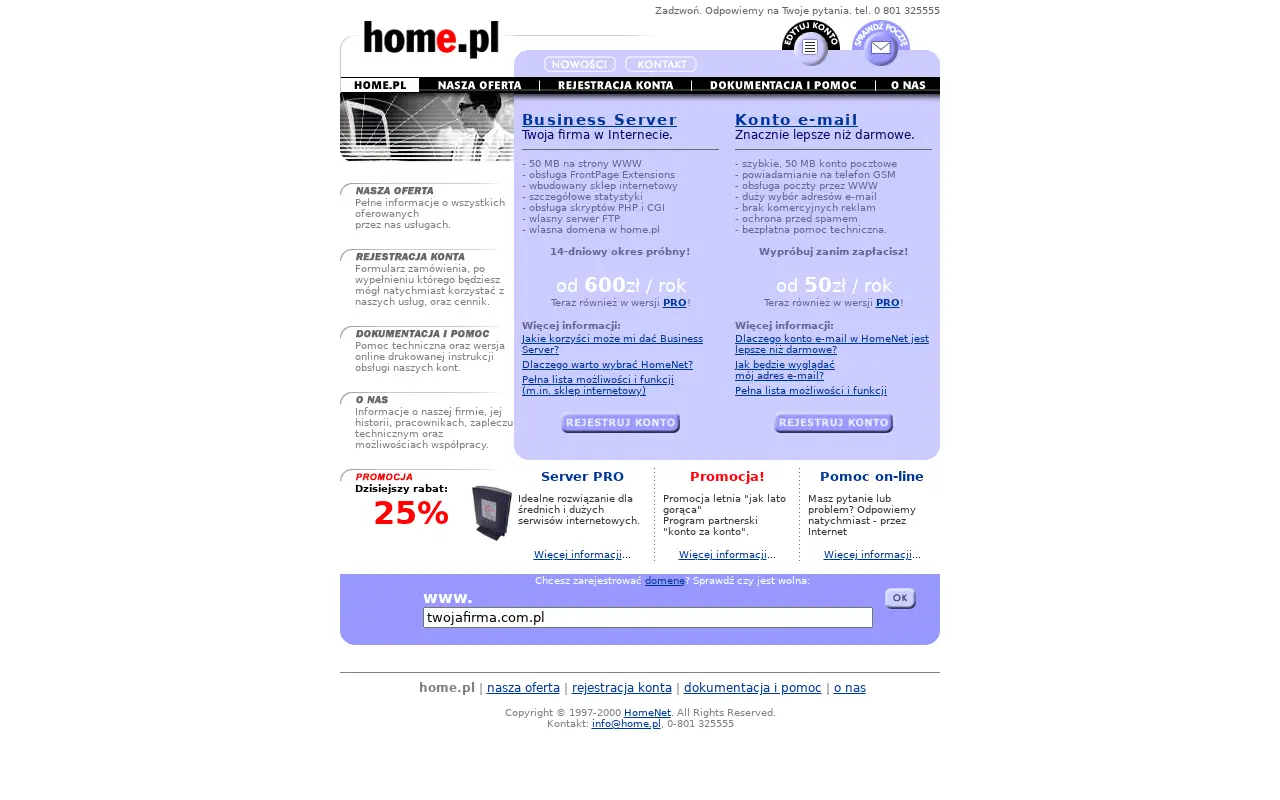 home.pl in 2001