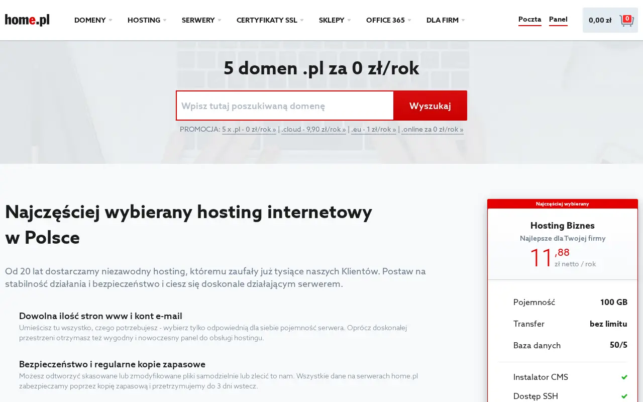 home.pl in 2018