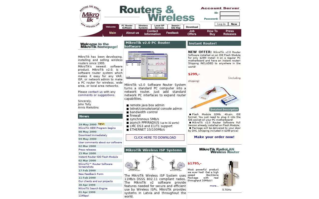 mikrotik.com in 2000