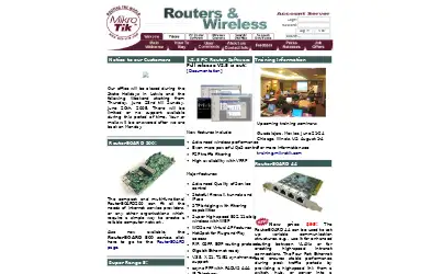mikrotik.com in 2005