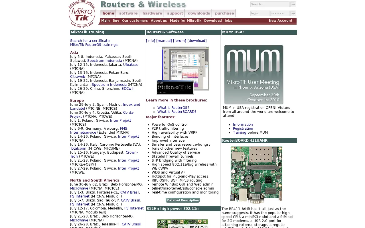 mikrotik.com in 2010