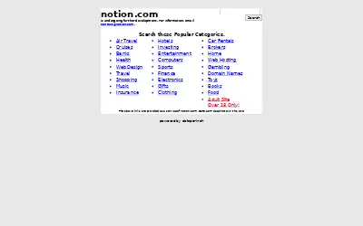 notion.com in 2001